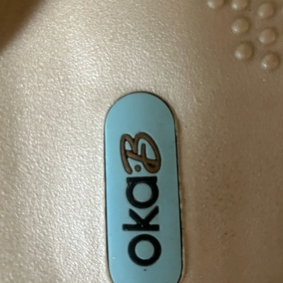 Okab pearl/stone flip flops - Picture 4 of 4